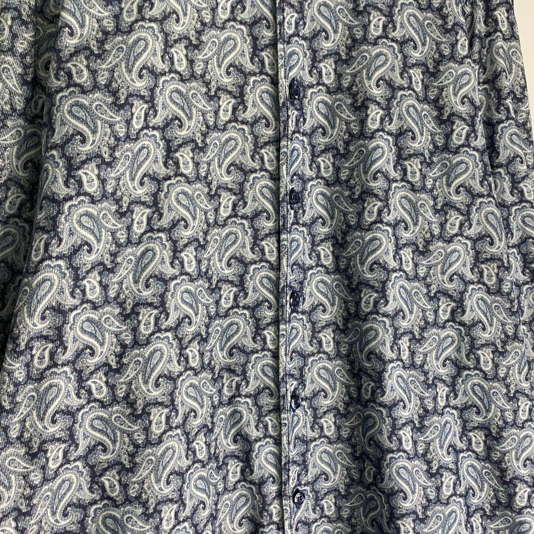 ETRO - 美品 エトロ 長袖シャツ ETRO ペイズリー 総柄 ブルー L ETRO - 美品 エトロ 長袖シャツ ETRO ペイズリー 総柄 ブルー L