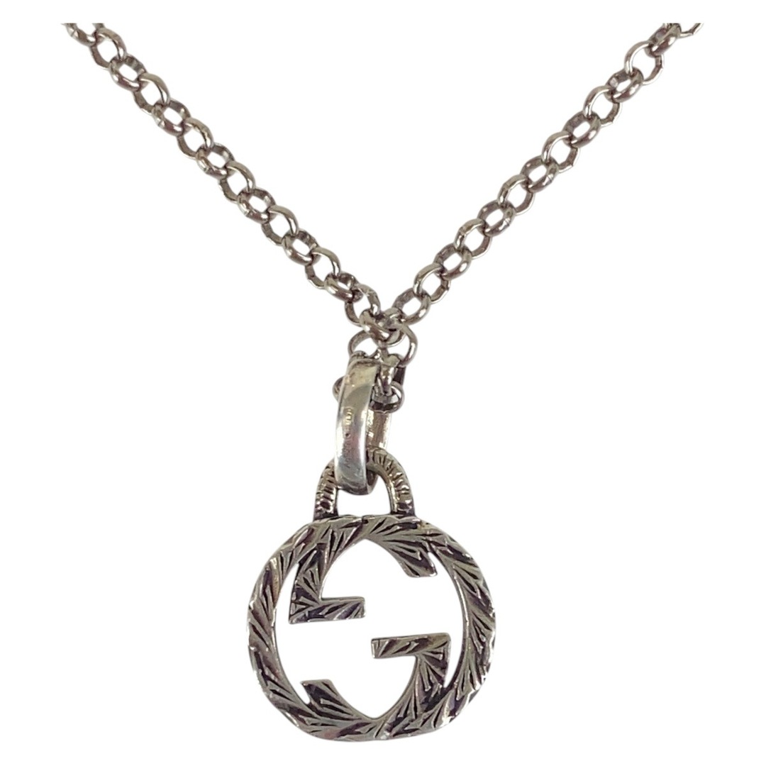 GUCCI - 美品 GUCCI グッチ インターンロッキング シルバー GUCCI - 美品 GUCCI グッチ インターンロッキング シルバー