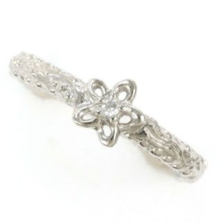 PT900 プラチナ リング 指輪 14号 ダイヤ 0.025 総重量約4.5g ジュエリー 中古 送料無料 新品同様 【中古】【あす楽】 ギフトラッピング無料(リング(指輪))