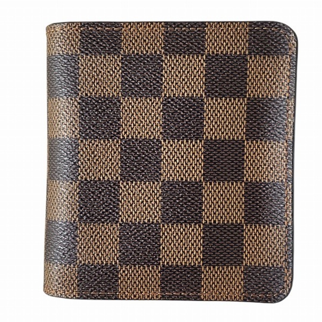 ルイヴィトン Louis Vuitton ダミエ コンパクトジップ N61668 2つ折り財布 ユニセックス 送料無料 【中古】【あす楽】 レディースのファッション小物(財布)の商品写真