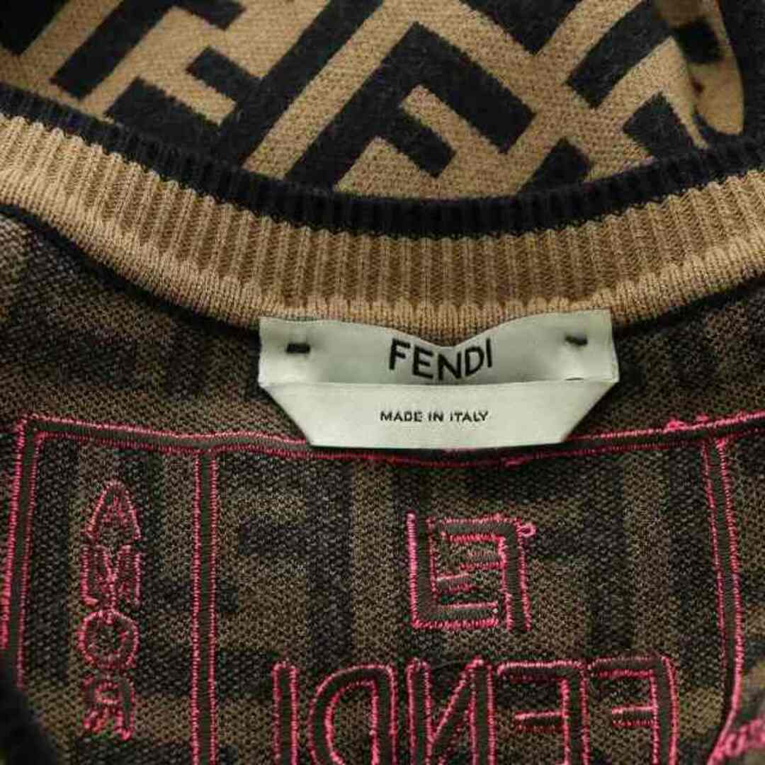 FENDI - フェンディ ニット ワンピース ノースリーブ ズッカ FF FENDI - フェンディ ニット ワンピース ノースリーブ ズッカ FF