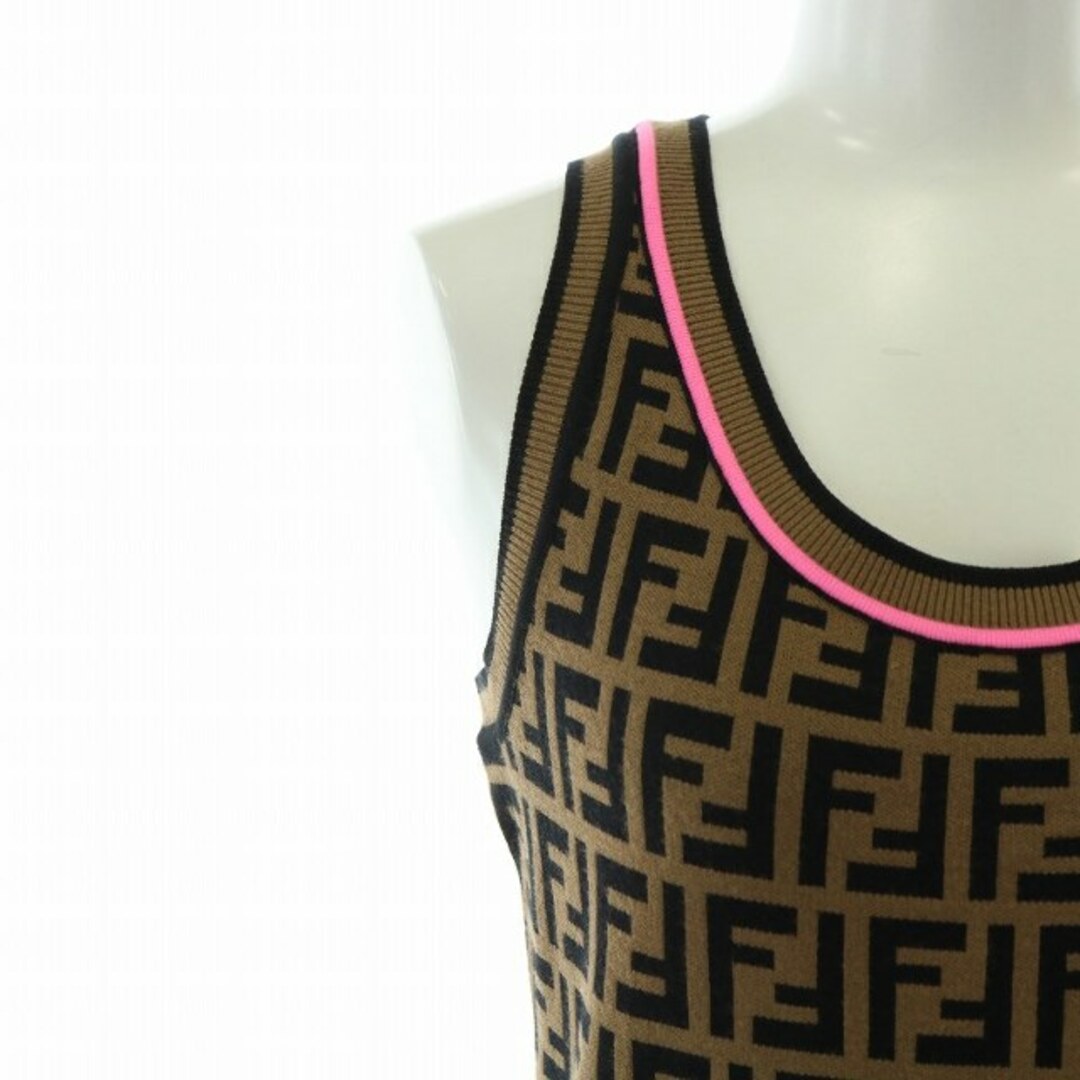 FENDI - フェンディ ニット ワンピース ノースリーブ ズッカ FF FENDI - フェンディ ニット ワンピース ノースリーブ ズッカ FF
