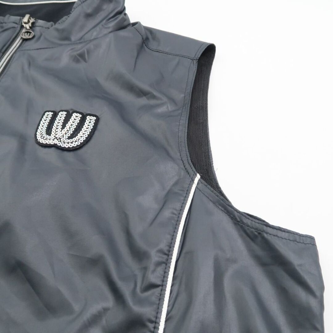 美品 M-U SPORTS ジップアップ ベスト 44 ポリエステル100 美品 M-U SPORTS ジップアップ ベスト 44 ポリエステル100