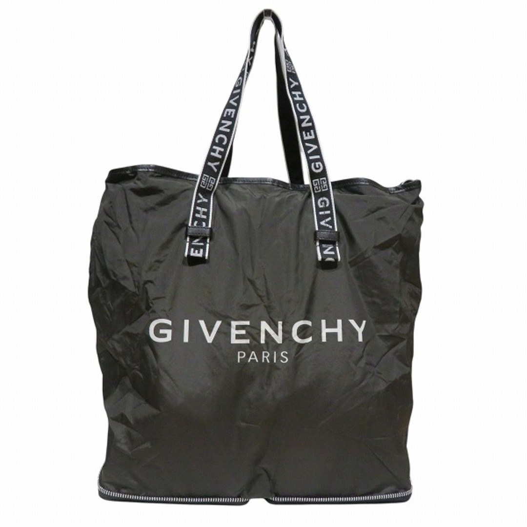 GIVENCHY - ジバンシィ 折りたたみ ナイロン×レザー バッグ GIVENCHY - ジバンシィ 折りたたみ ナイロン×レザー バッグ
