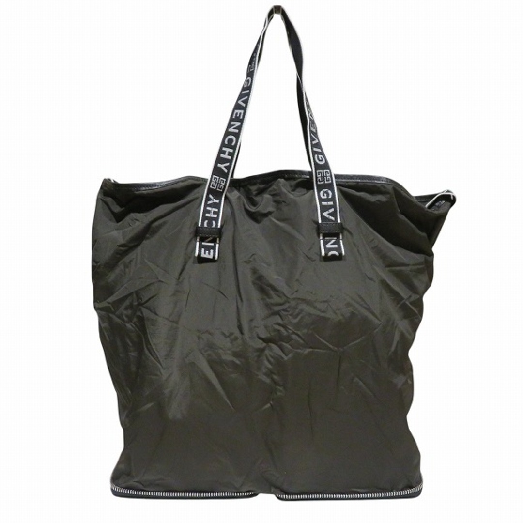 GIVENCHY - ジバンシィ 折りたたみ ナイロン×レザー バッグ GIVENCHY - ジバンシィ 折りたたみ ナイロン×レザー バッグ