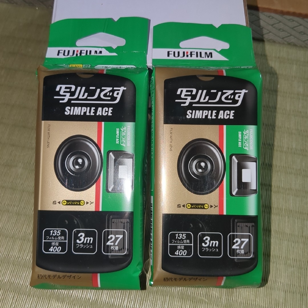 富士フイルム - FUJIFILM SIMPLE ACE 使い捨てカメラ 2個セット 富士フイルム - FUJIFILM SIMPLE ACE 使い捨てカメラ 2個セット