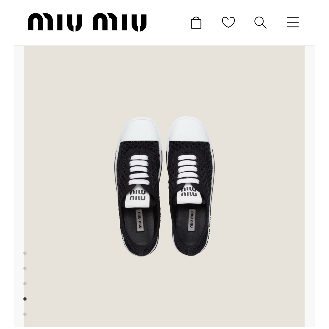 MIU MIU - ☆新品未使用品☆miu miu☆ミュウミュウ☆スニーカー MIU MIU - ☆新品未使用品☆miu miu☆ミュウミュウ☆スニーカー