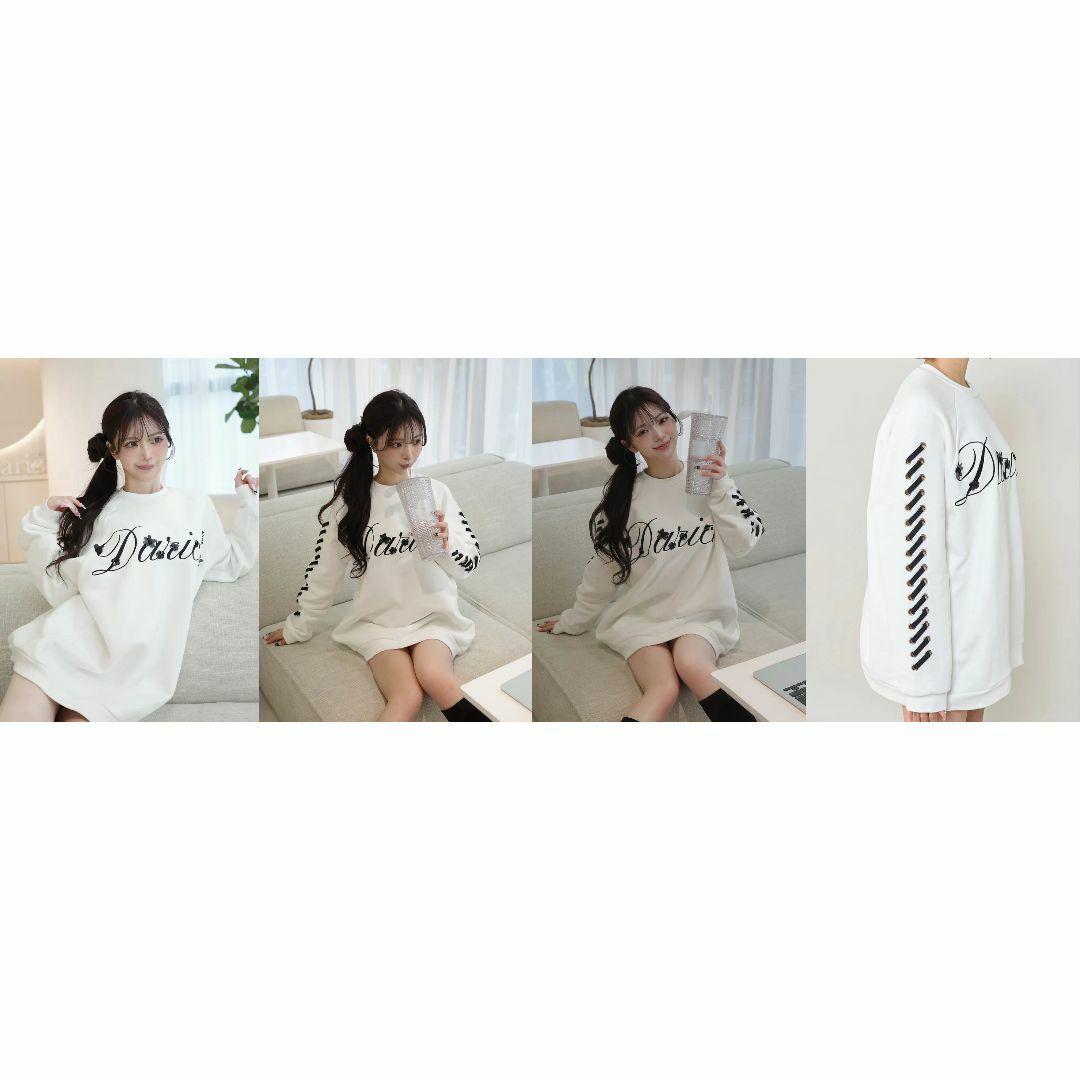 Darich - ダーリッチ darich レースアップロゴスウェットプル Darich - ダーリッチ darich レースアップロゴスウェットプル