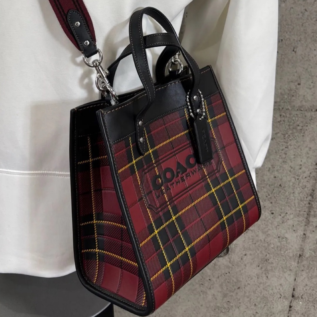 COACH - ☆未使用級☆COACH 2wayショルダーバッグ プラッド COACH - ☆未使用級☆COACH 2wayショルダーバッグ プラッド