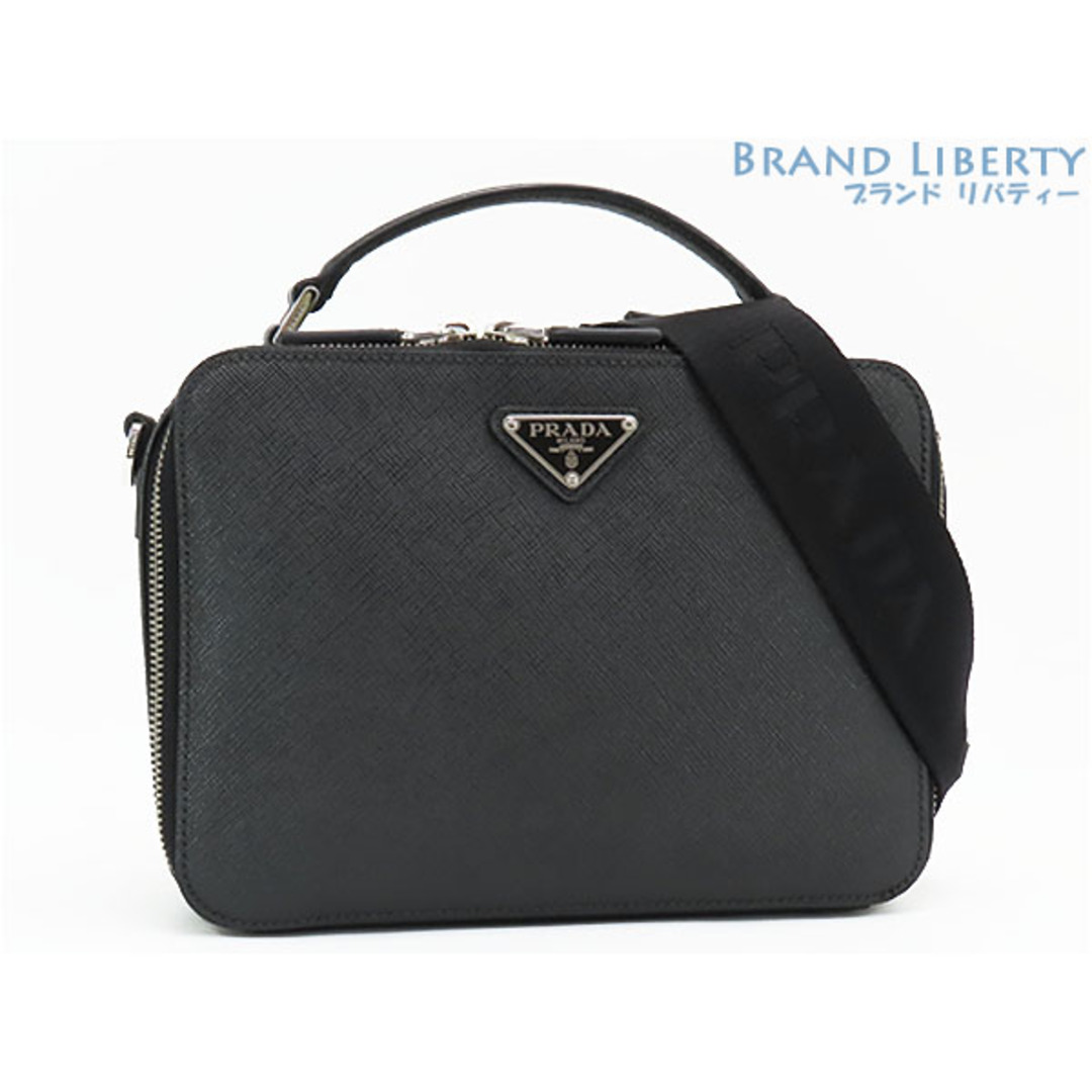PRADA - 新品同様 プラダ ブリック サフィアーノレザーバッグ PRADA - 新品同様 プラダ ブリック サフィアーノレザーバッグ