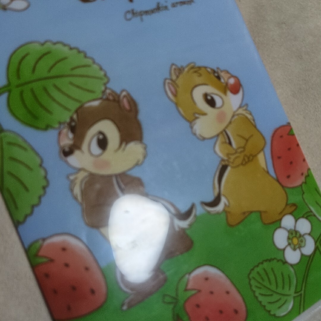 チップ&デール - チップ デール ミニ ダブル クリアファイルの チップ&デール - チップ デール ミニ ダブル クリアファイルの