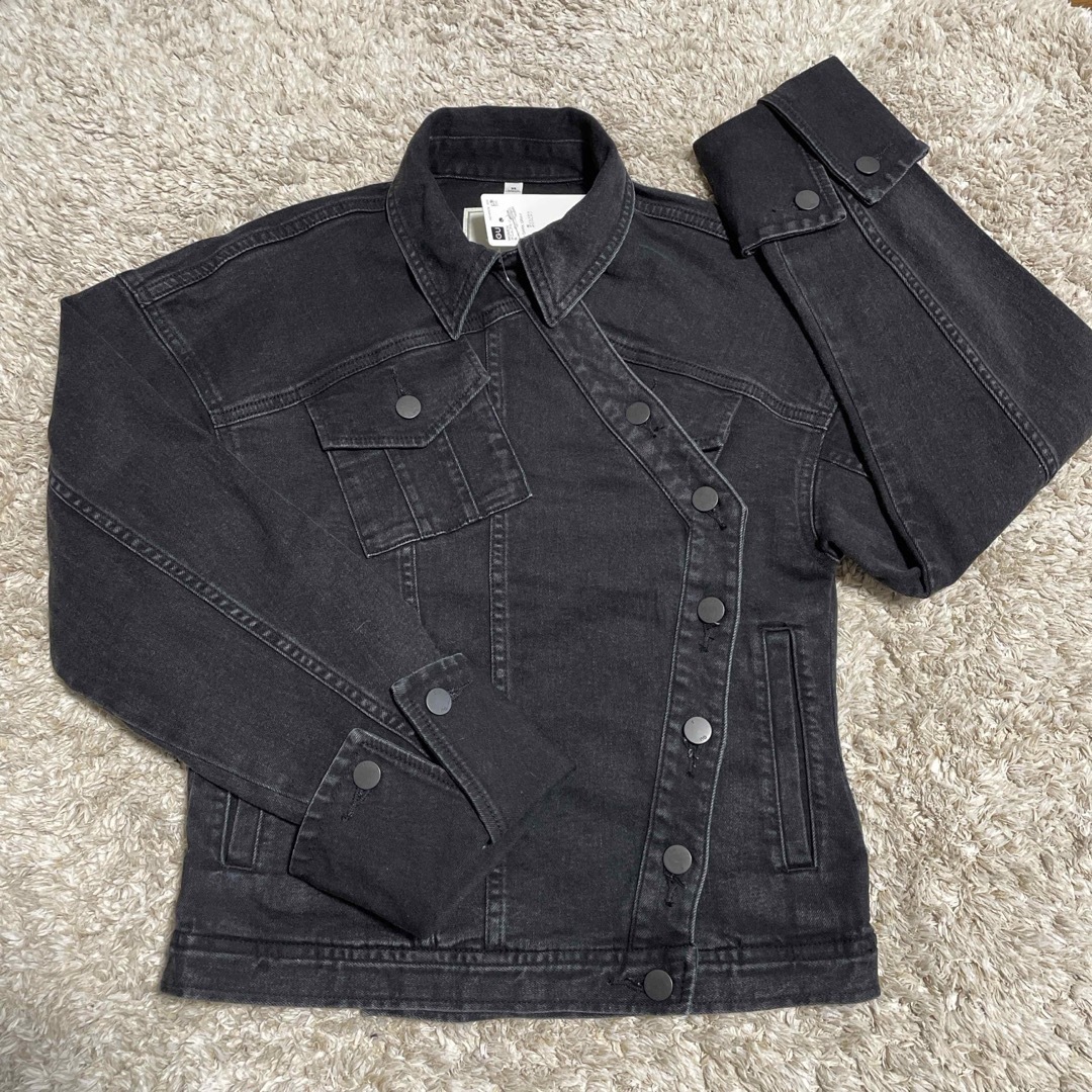 GU - 新品 rokhのデニムジャケット XS GU ダークグレーの通販 by GU - 新品 rokhのデニムジャケット XS GU ダークグレーの通販 by