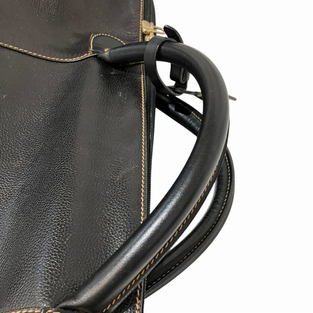 Dunhill - ダンヒル ブラック レザー バッグ ボストンバッグ Dunhill - ダンヒル ブラック レザー バッグ ボストンバッグ