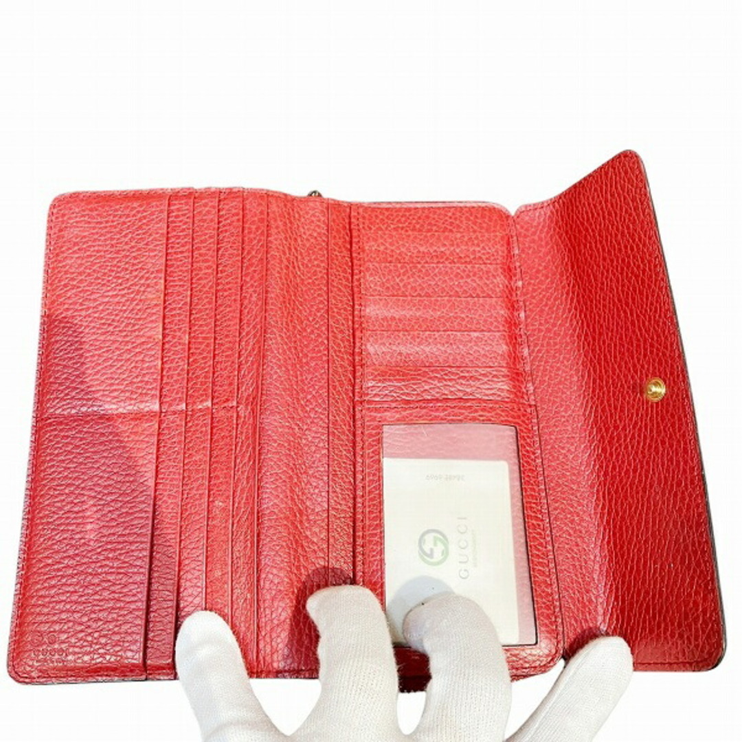 GUCCI - グッチ GUCCI インターロッキングG 449397 レッド 財布 GUCCI - グッチ GUCCI インターロッキングG 449397 レッド 財布