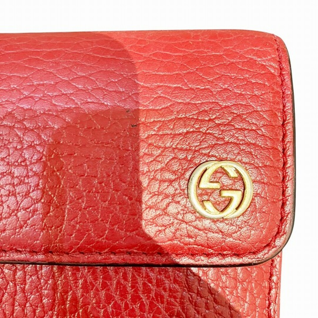 GUCCI - グッチ GUCCI インターロッキングG 449397 レッド 財布 GUCCI - グッチ GUCCI インターロッキングG 449397 レッド 財布