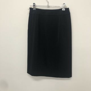 【SANYO 】サンヨー　スカート　レディース　ブラック　黒　シンプル　オフィス　ひざ丈スカート(その他)