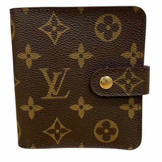ルイヴィトン Louis Vuitton モノグラム コンパクトジップ M61667 2つ折り財布 ユニセックス 送料無料 【中古】【あす楽】(財布)