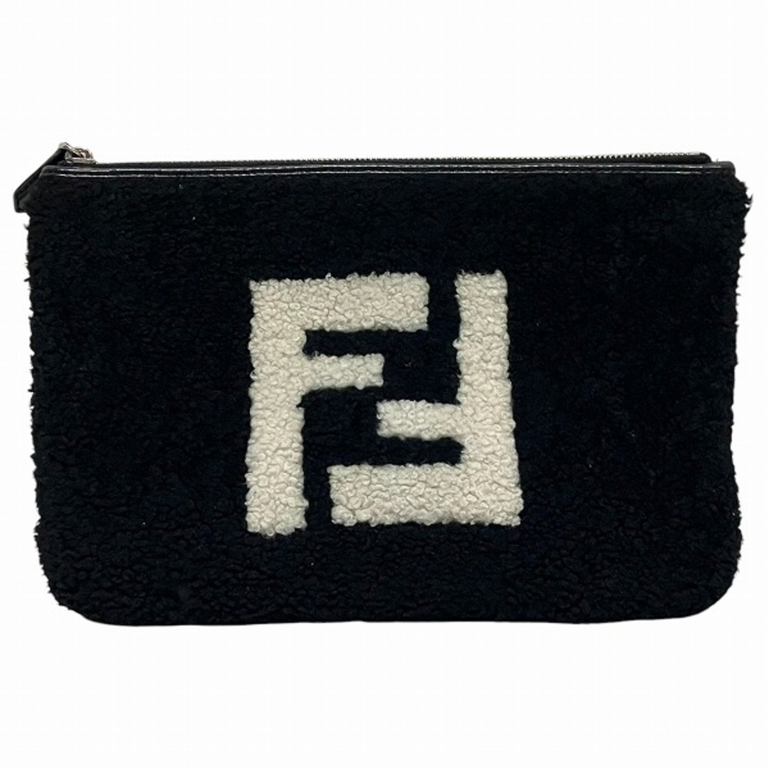 FENDI - フェンディ FENDI 7N0078 ブラック ボア バッグ FENDI - フェンディ FENDI 7N0078 ブラック ボア バッグ