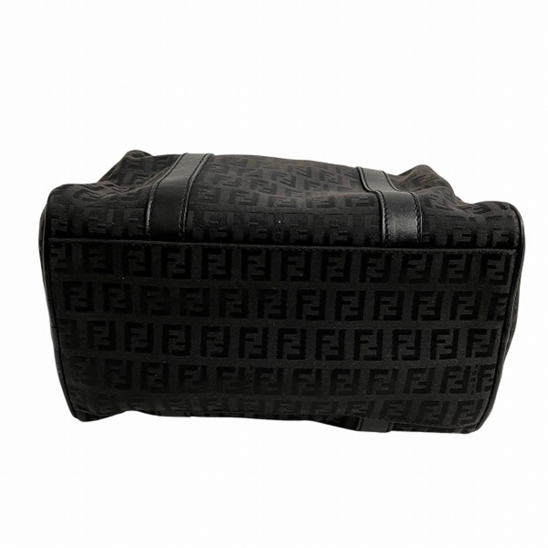 FENDI - フェンディ FENDI ズッカ ブラック キャンバス×レザー FENDI - フェンディ FENDI ズッカ ブラック キャンバス×レザー