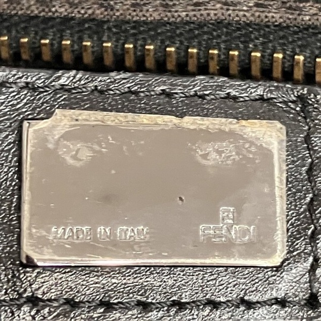 FENDI - フェンディ FENDI ズッカ ブラック キャンバス×レザー FENDI - フェンディ FENDI ズッカ ブラック キャンバス×レザー
