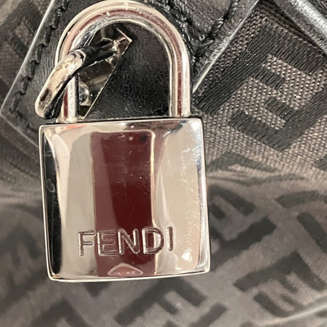 FENDI - フェンディ FENDI ズッカ ブラック キャンバス×レザー FENDI - フェンディ FENDI ズッカ ブラック キャンバス×レザー