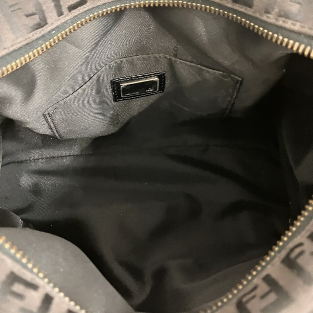 FENDI - フェンディ FENDI ズッカ ブラック キャンバス×レザー FENDI - フェンディ FENDI ズッカ ブラック キャンバス×レザー