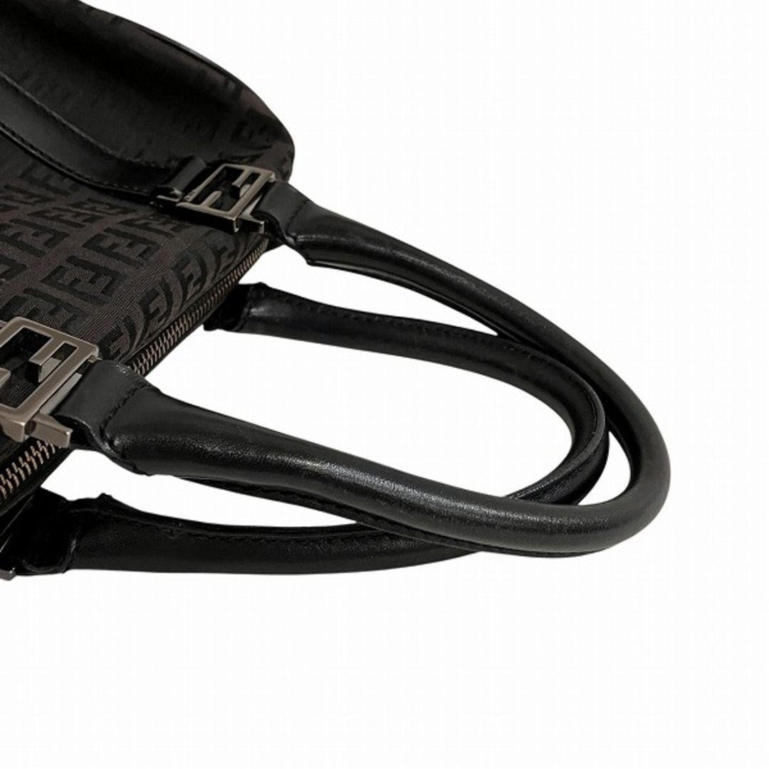 FENDI - フェンディ FENDI ズッカ ブラック キャンバス×レザー FENDI - フェンディ FENDI ズッカ ブラック キャンバス×レザー
