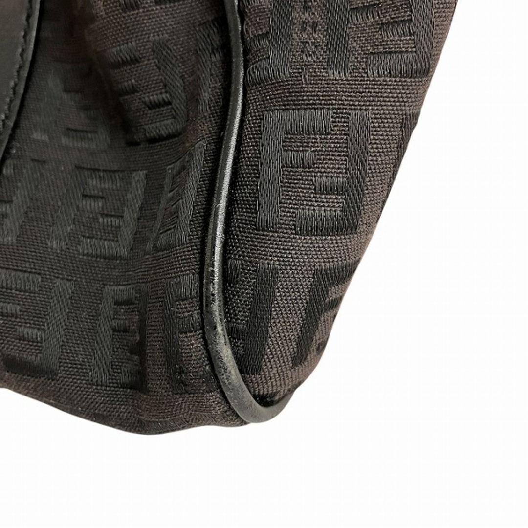 FENDI - フェンディ FENDI ズッカ ブラック キャンバス×レザー FENDI - フェンディ FENDI ズッカ ブラック キャンバス×レザー