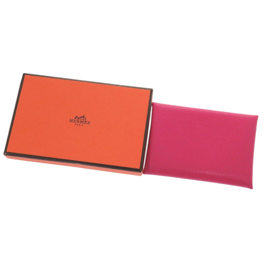 HERMES - 新品同様 エルメス カルヴィデュオ シェーブル ローズ HERMES - 新品同様 エルメス カルヴィデュオ シェーブル ローズ