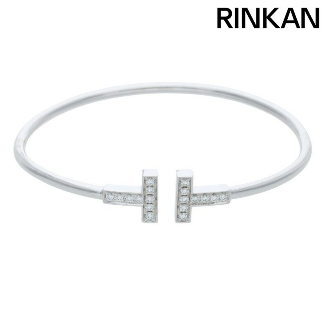 Tiffany & Co. - ティファニー Tワイヤー K18WGダイヤバングル Tiffany & Co. - ティファニー Tワイヤー K18WGダイヤバングル