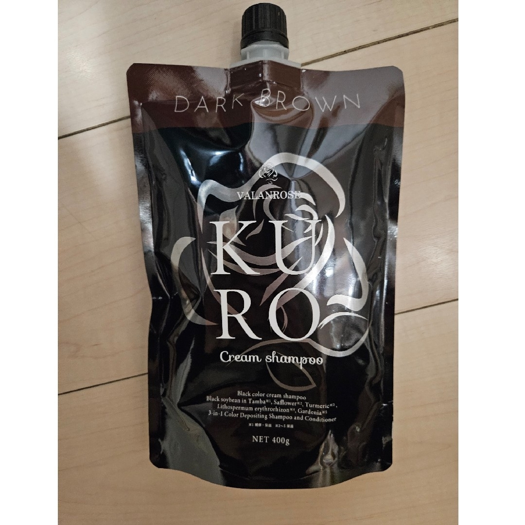 KURO - バランローズ KUROクリームシャンプー ダークブラウンの KURO - バランローズ KUROクリームシャンプー ダークブラウンの