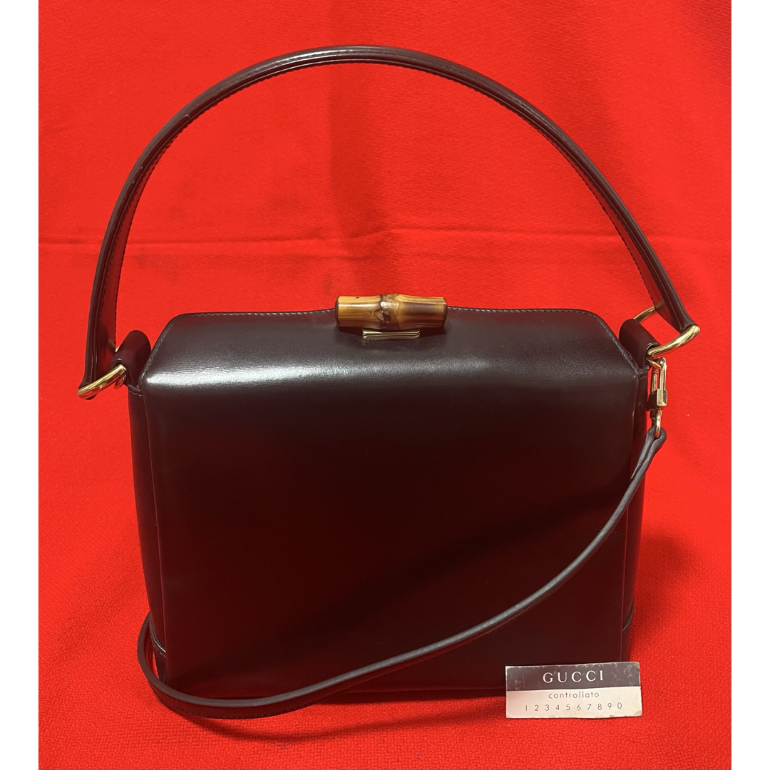 GUCCI - 美品 GUCCI グッチ バンブー ターンロック バッグ 2way GUCCI - 美品 GUCCI グッチ バンブー ターンロック バッグ 2way