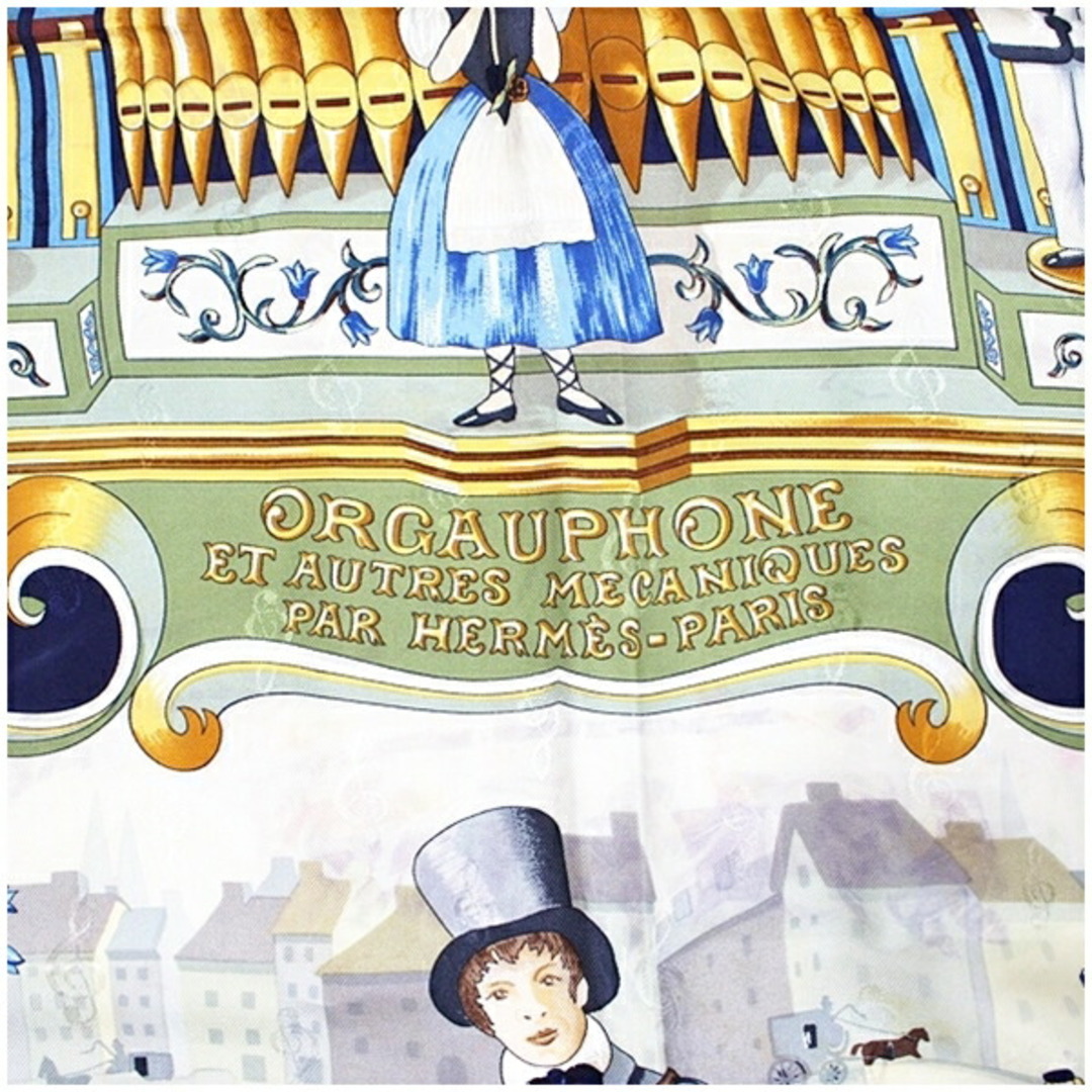HERMES - エルメス スカーフ カレ90 ORGAUPHONE ETAUTRES HERMES - エルメス スカーフ カレ90 ORGAUPHONE ETAUTRES