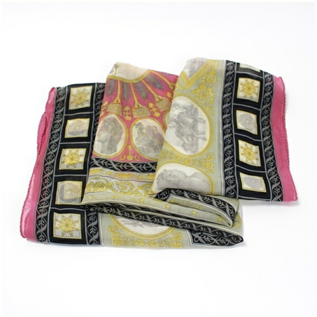 ETRO - エトロ シルク スカーフ ピンク×マルチカラー 中古 A ETRO - エトロ シルク スカーフ ピンク×マルチカラー 中古 A