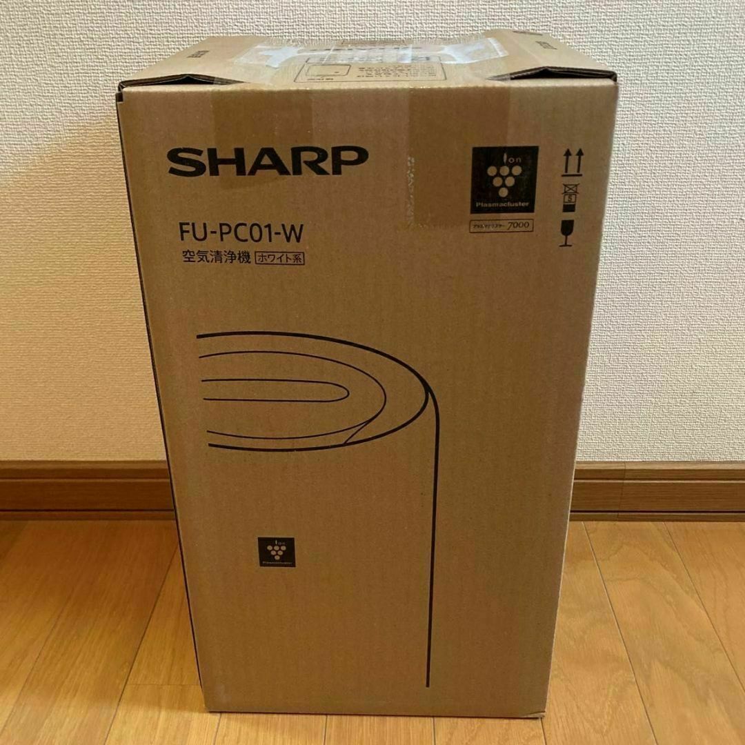 シャープ 空気清浄機 FU-PC01-Wの通販 by ハッピーベル's shop シャープ 空気清浄機 FU-PC01-Wの通販 by ハッピーベル's shop
