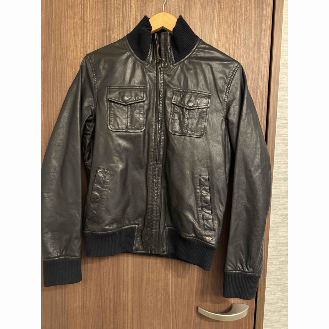 SCOTCH & SODA - SCOTCH & SODA 本革ジャケット ブラック SCOTCH & SODA - SCOTCH & SODA 本革ジャケット ブラック