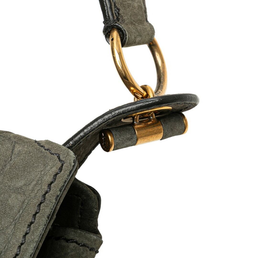 SAINT LAURENT - サンローラン クロコ型押し ショルダーバッグ SAINT LAURENT - サンローラン クロコ型押し ショルダーバッグ
