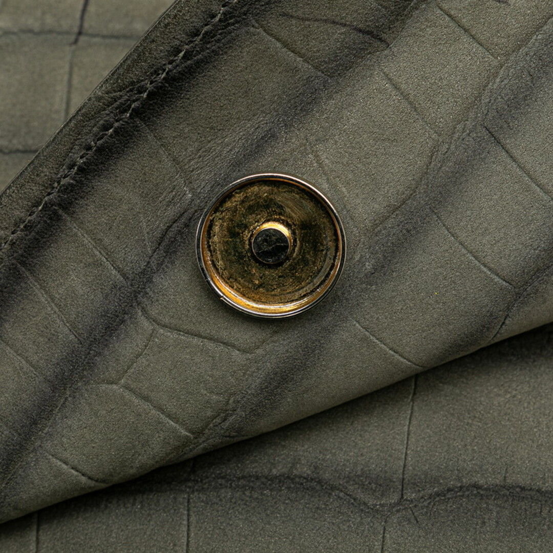 SAINT LAURENT - サンローラン クロコ型押し ショルダーバッグ SAINT LAURENT - サンローラン クロコ型押し ショルダーバッグ