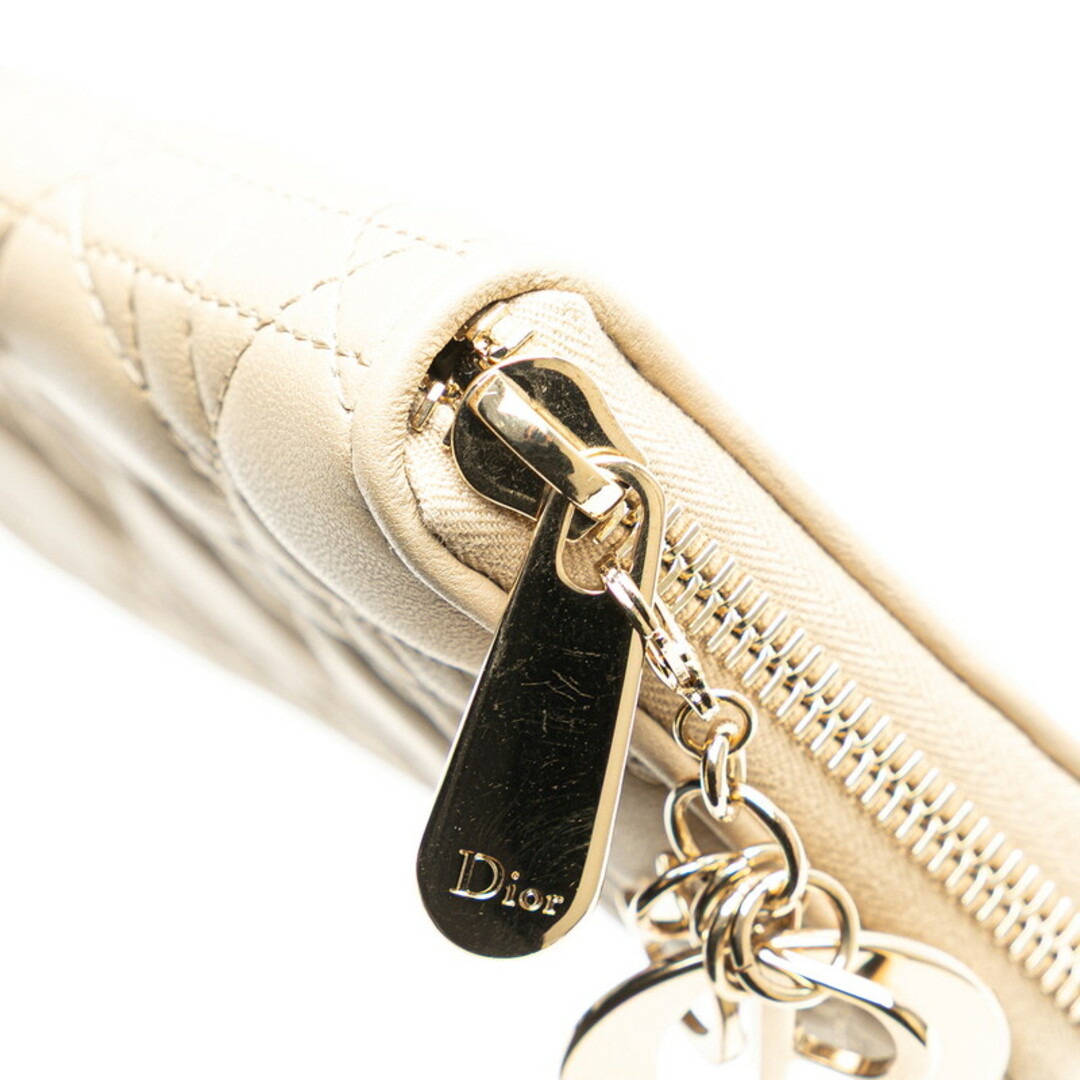 Dior - 美品 ディオール カナージュ ラウンドファスナー 長財布 Dior - 美品 ディオール カナージュ ラウンドファスナー 長財布