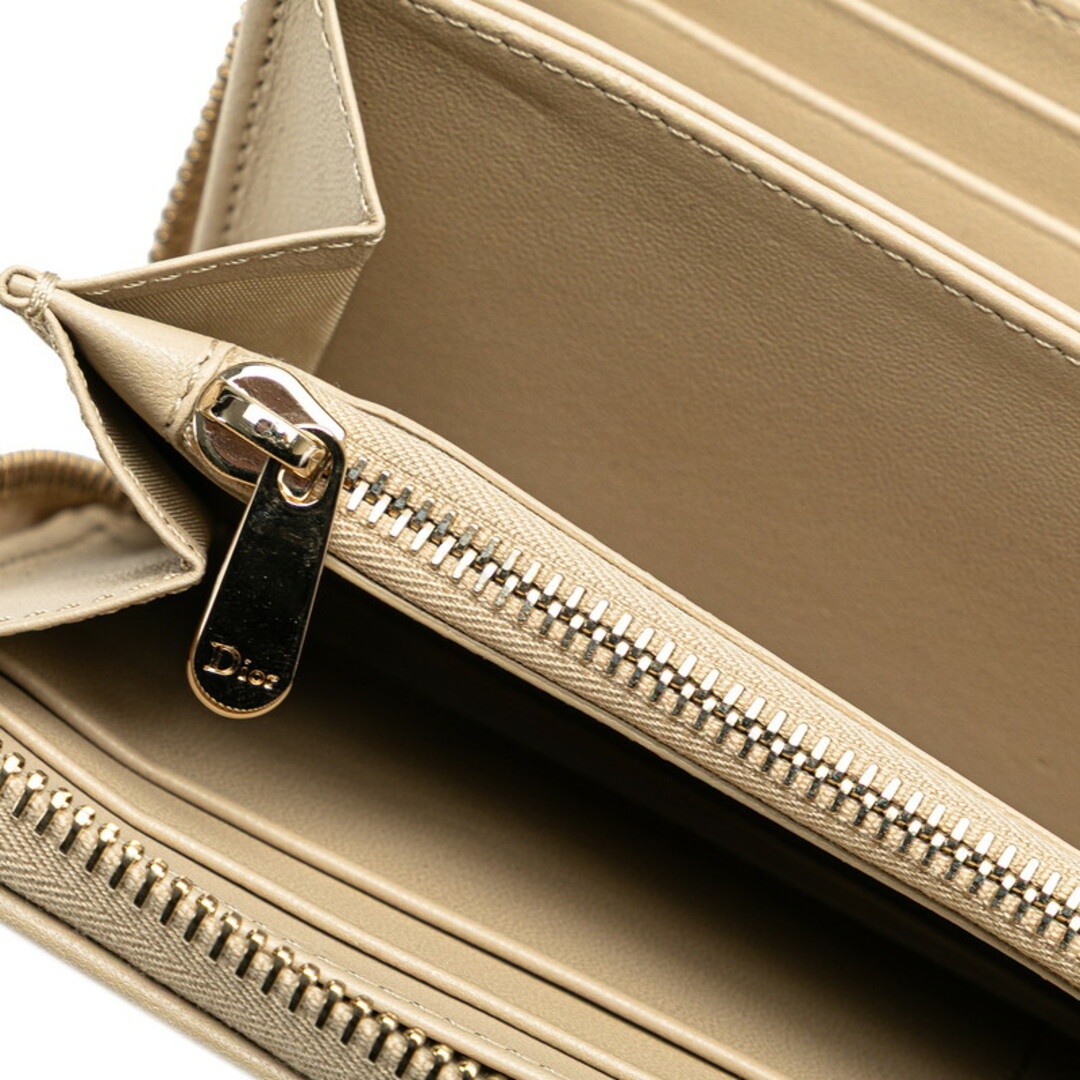 Dior - 美品 ディオール カナージュ ラウンドファスナー 長財布 Dior - 美品 ディオール カナージュ ラウンドファスナー 長財布