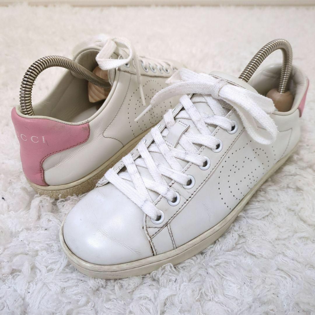 GUCCI - GUCCI スニーカー エース インターロッキング レザー GUCCI - GUCCI スニーカー エース インターロッキング レザー
