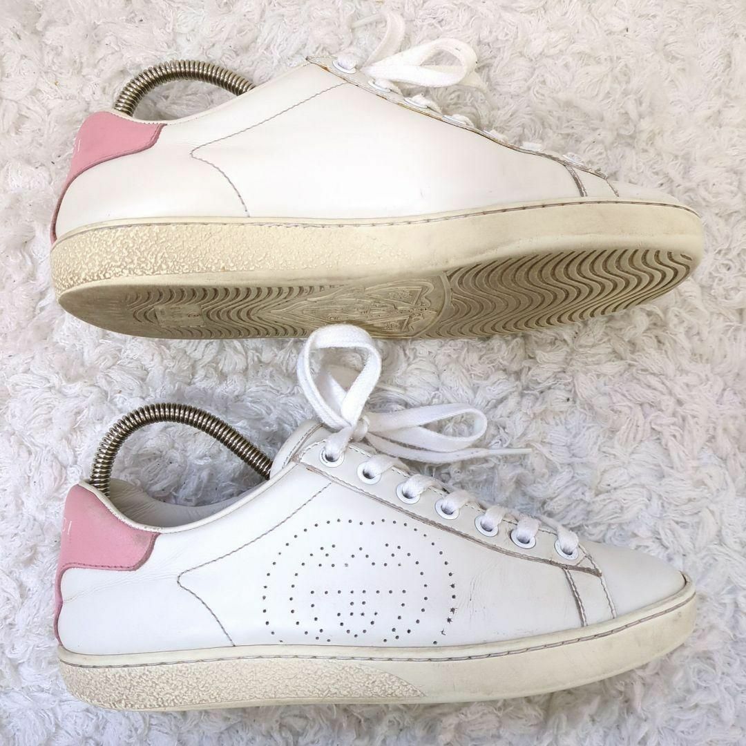 GUCCI - GUCCI スニーカー エース インターロッキング レザー GUCCI - GUCCI スニーカー エース インターロッキング レザー