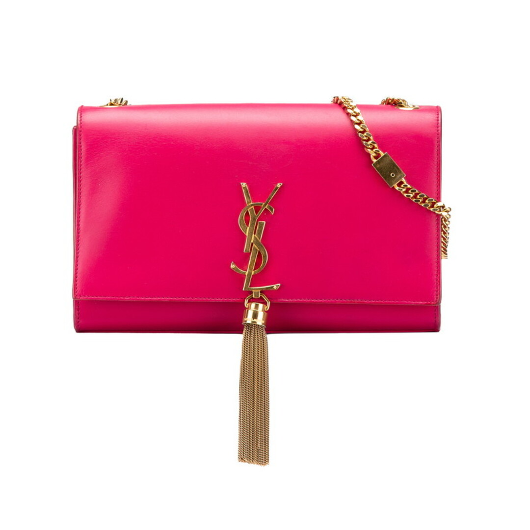 SAINT LAURENT - サンローラン ロゴ タッセル チェーン ショルダーバッグ レザー レディース SAINT LAURENT 【1-0203598】