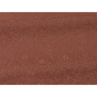 平和屋着物■上質な色無地　花唐草地紋　銀朱色　正絹　逸品　CAAP5986kb