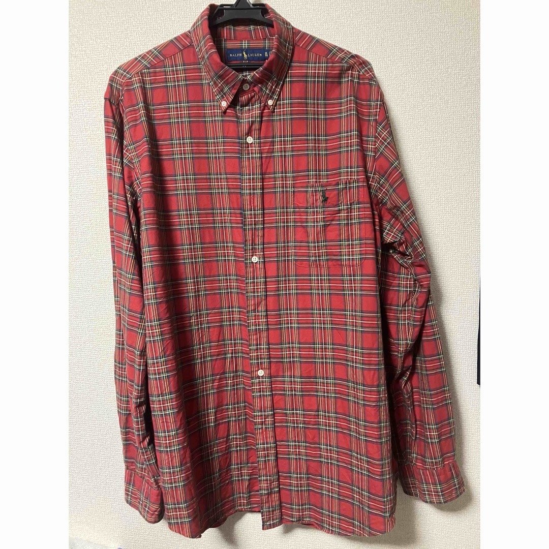 Ralph Lauren - Ralph Lauren XL レッドチェックネルシャツ Ralph Lauren - Ralph Lauren XL レッドチェックネルシャツ