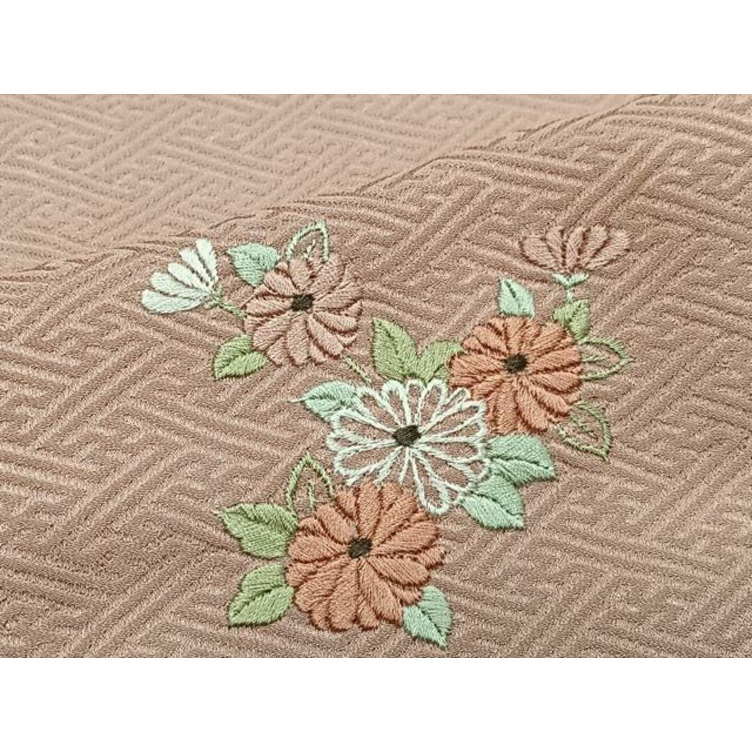 平和屋着物□訪問着 絞り 刺繍 流水草花丸文 正絹 逸品 平和屋着物□訪問着 絞り 刺繍 流水草花丸文 正絹 逸品