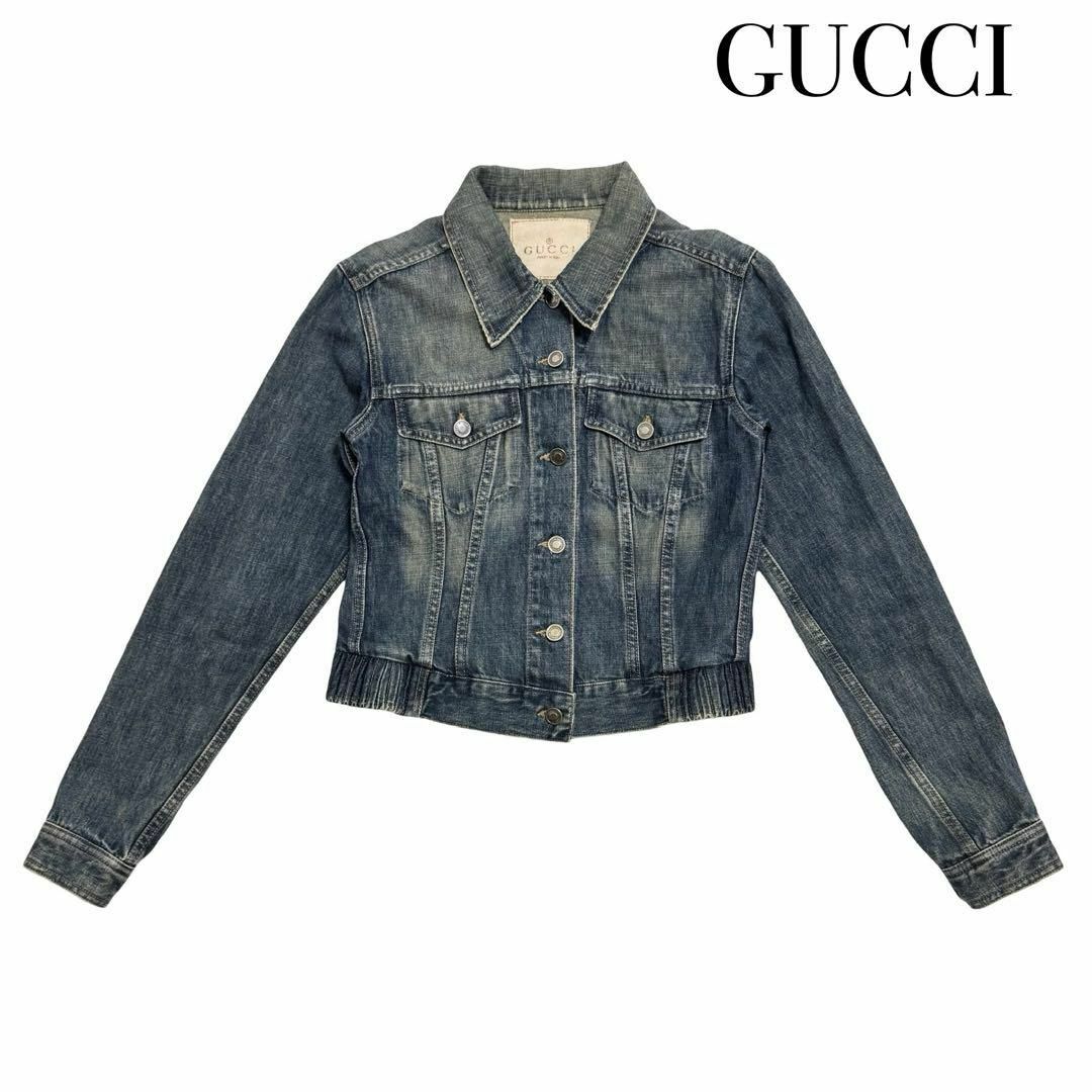 GUCCI - GUCCI デニムジャケット 上着 アウター レディース GUCCI - GUCCI デニムジャケット 上着 アウター レディース