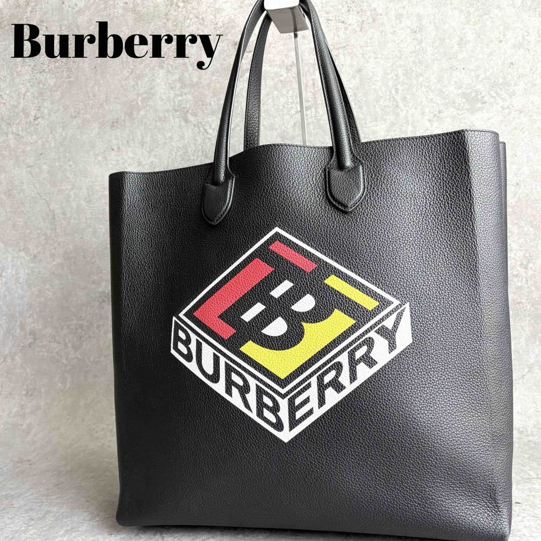BURBERRY - 【極美品】 Burberry TBロゴ レザー トートバッグ BURBERRY - 【極美品】 Burberry TBロゴ レザー トートバッグ