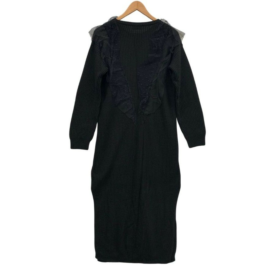 RED VALENTINO - レッドヴァレンティノ ニットワンピース フリル RED VALENTINO - レッドヴァレンティノ ニットワンピース フリル