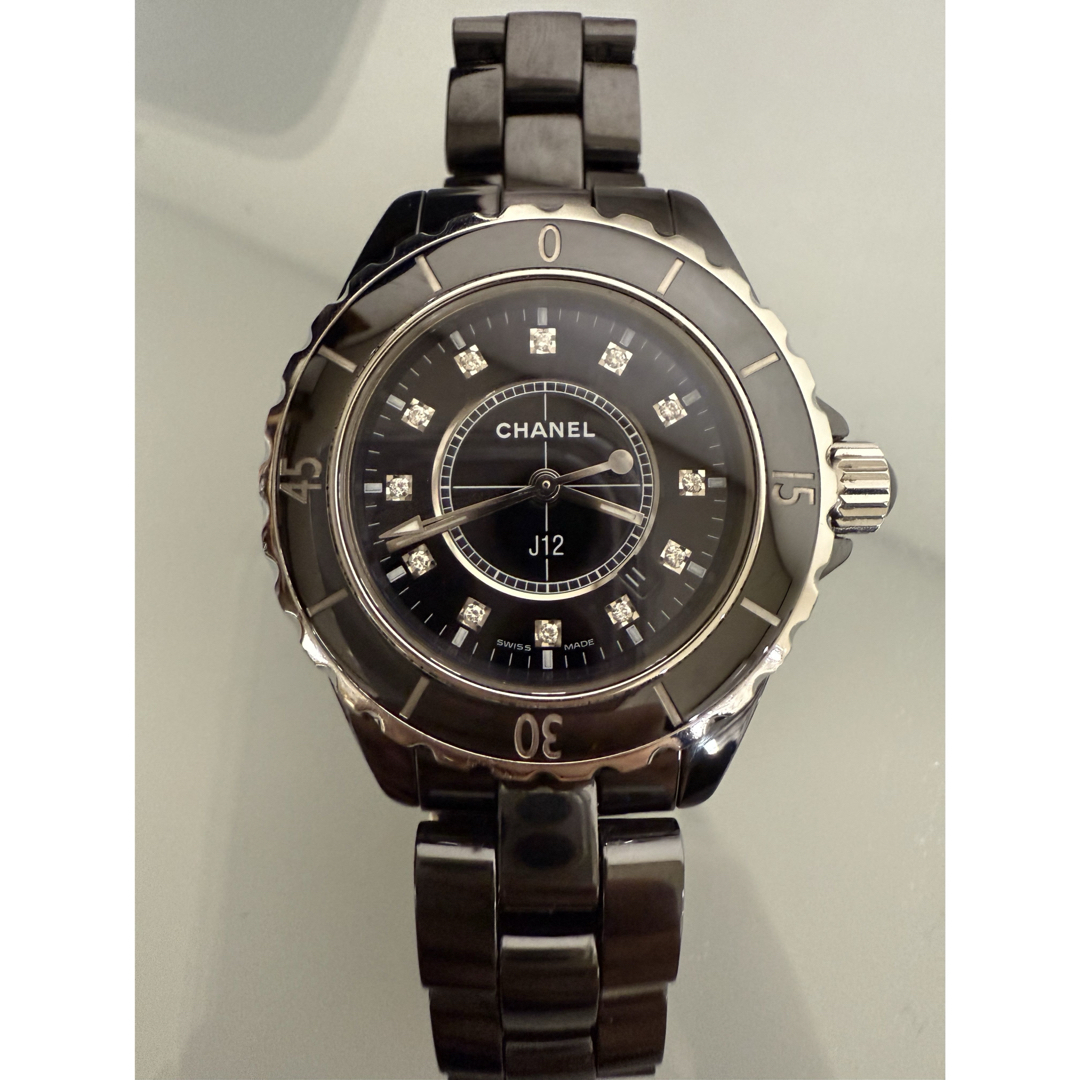 CHANEL - 美品 CHANEL時計 J12 12Pダイヤ レディース 33mの通販 CHANEL - 美品 CHANEL時計 J12 12Pダイヤ レディース 33mの通販